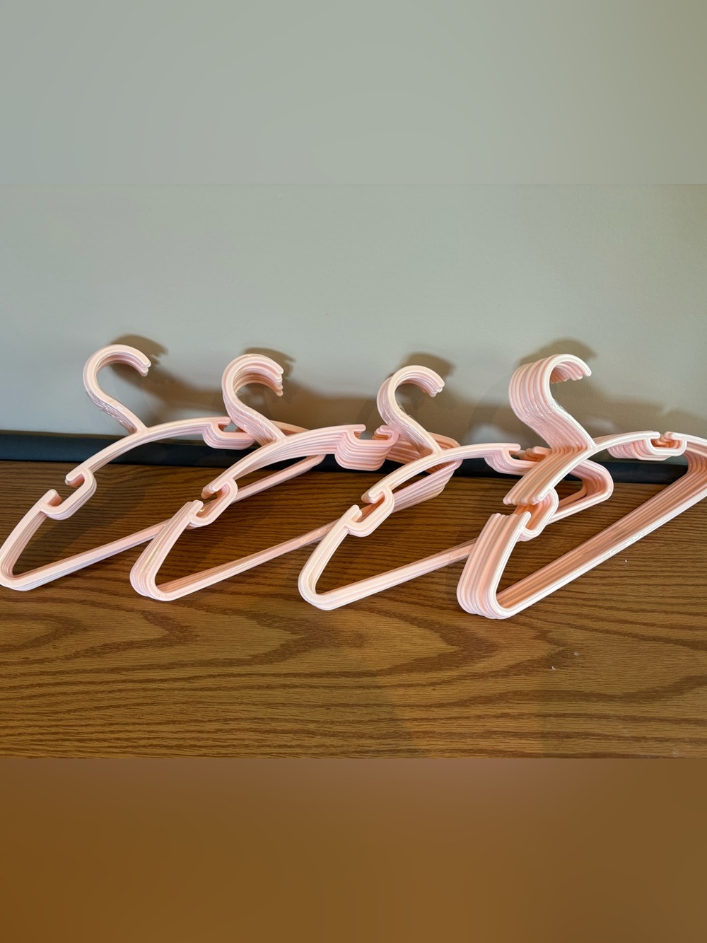 Pink Plastic Baby/Toddler Clothing Hangers - Pack of 40
